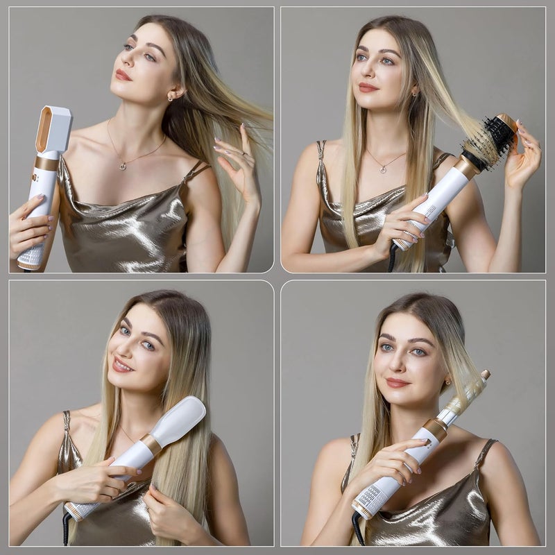 OKWRAP Hair Dryer Brush,6 in 1 Professional Hot Air Styler,Powerful Air Curling Wrap Styler,Negative Ionic Hair Dryer Fast Drying, Multi Hair Stylerfor Curling Volumizing Straightening Styling - Image 5